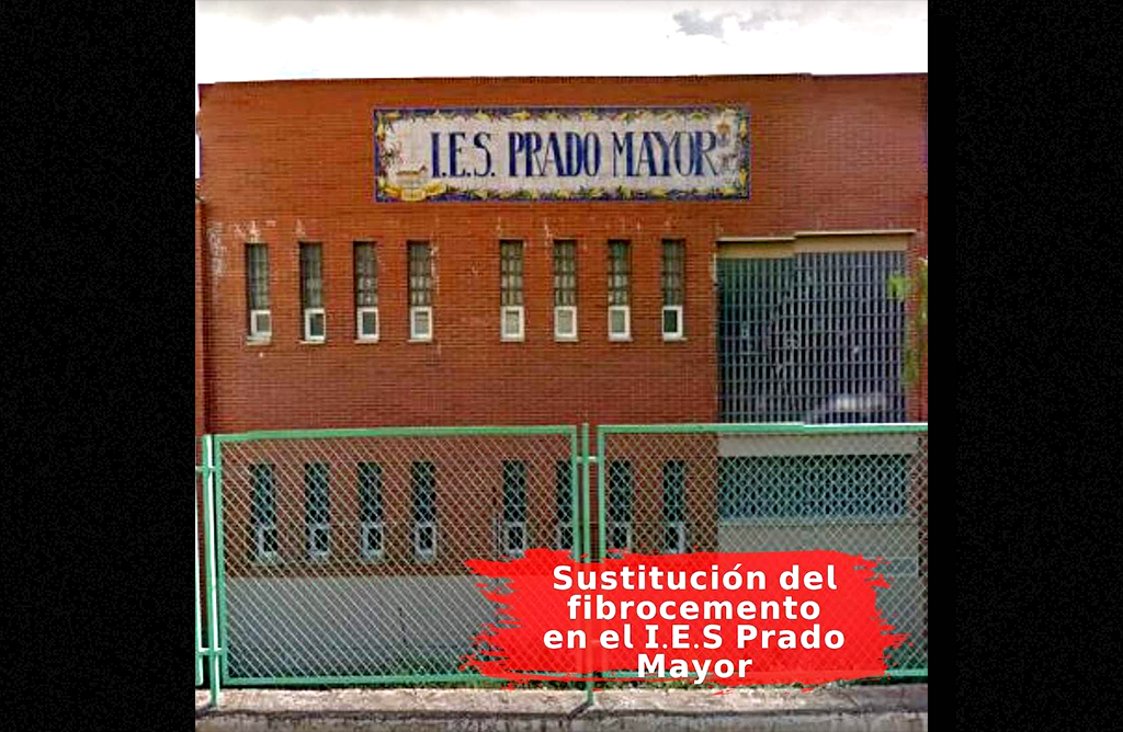 El PSOE reclama al gobierno regional la retirada definitiva del amianto en el “Prado Mayor”
